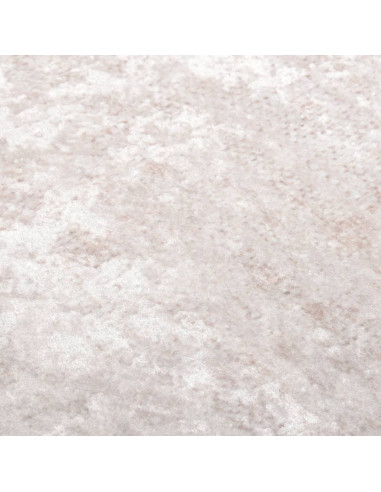 Tappeto Lavabile 190x300 cm Beige Chiaro Antiscivolo