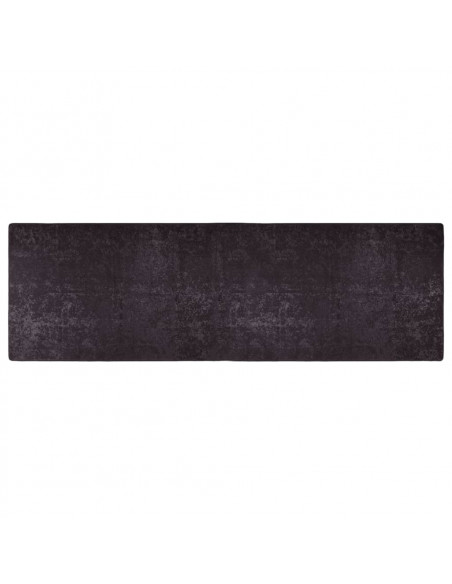 Tappeto Lavabile 80x300 cm Antracite Antiscivolo