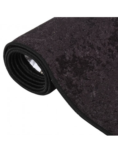 Tappeto Lavabile 80x300 cm Antracite Antiscivolo