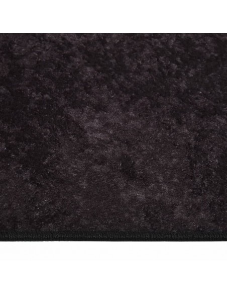 Tappeto Lavabile 80x300 cm Antracite Antiscivolo