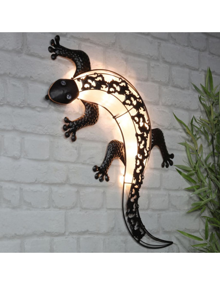 HI Applique da Giardino a LED Solare a Forma di Geco