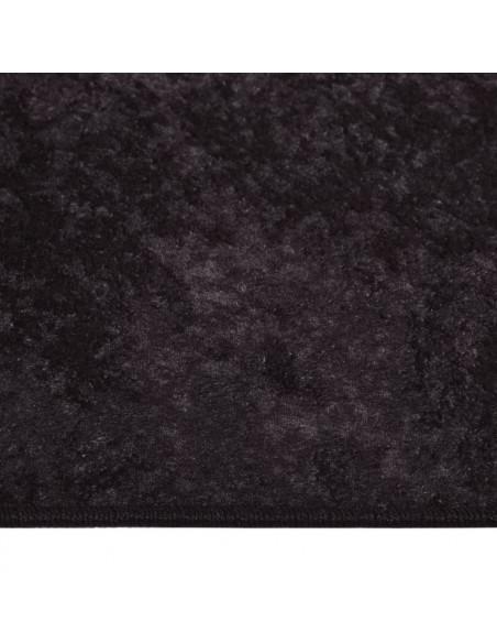 Tappeto Lavabile 160x230 cm Antracite Antiscivolo