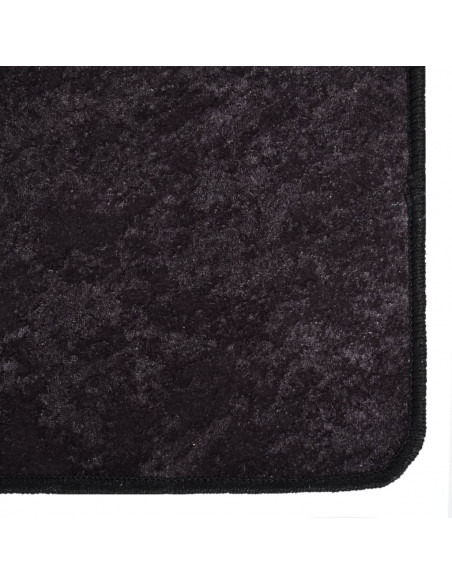 Tappeto Lavabile 160x230 cm Antracite Antiscivolo