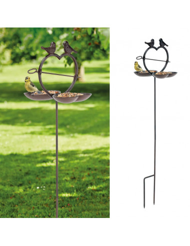 HI Mangiatoia per Uccelli 92 cm Marrone