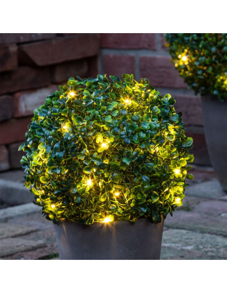 HI Palla di Bosso con LED Diametro 25 cm