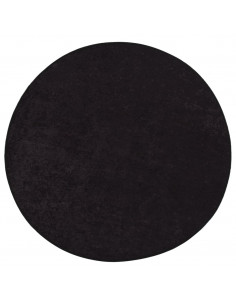 Tappeto Lavabile φ120 cm Antracite Antiscivolo