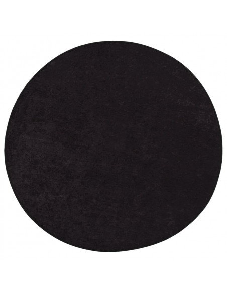Tappeto Lavabile φ120 cm Antracite Antiscivolo