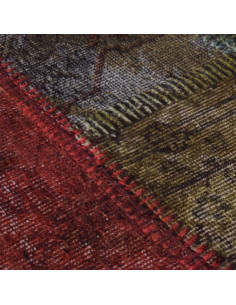 Tappeto Lavabile Patchwork φ120 cm Multicolore Antiscivolo 2