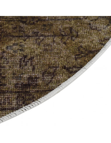 Tappeto Lavabile Patchwork φ120 cm Multicolore Antiscivolo