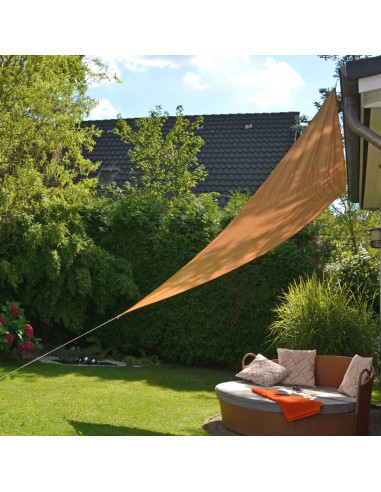 HI Vela Parasole Triangolare 3,6x3,6x3,6 m Beige