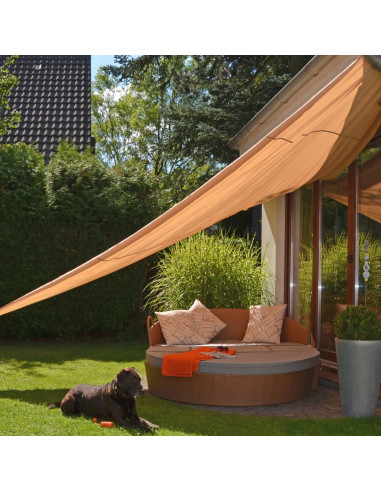 HI Vela Parasole Triangolare 5x5x5 m Beige