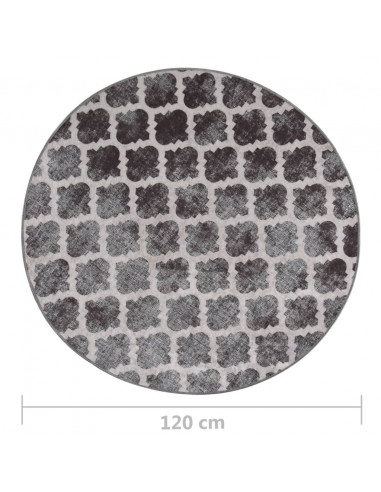 Tappeto Lavabile φ120 cm Multicolore Antiscivolo