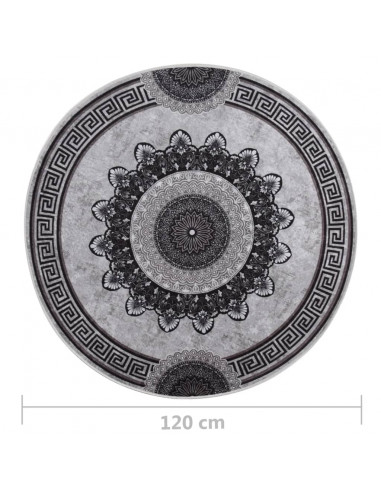 Tappeto Lavabile φ120 cm Multicolore Antiscivolo