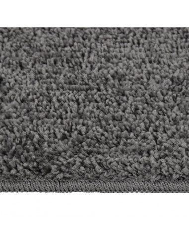 Tappeto Shaggy Grigio Scuro 80x150 cm Antiscivolo