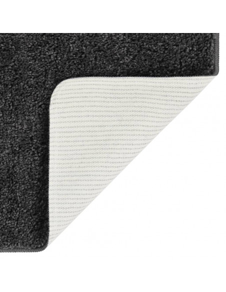 Tappeto Shaggy Grigio Scuro 80x150 cm Antiscivolo