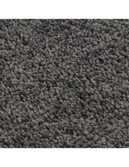 Tappeto Shaggy Grigio Scuro 80x150 cm Antiscivolo