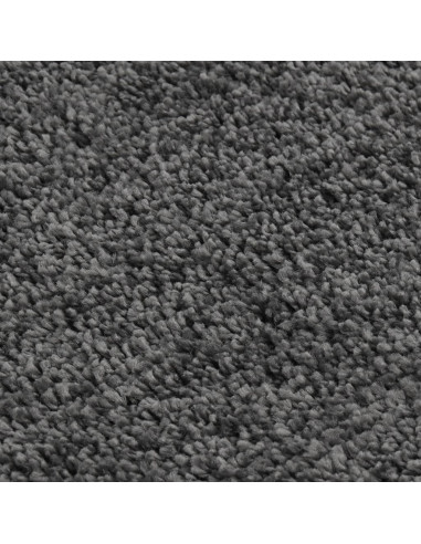 Tappeto Shaggy Grigio Scuro 140x200 cm Antiscivolo