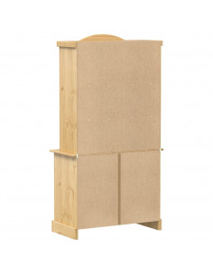 Vetrina Corona 100x48,5x179 cm in Legno Massello di Pino