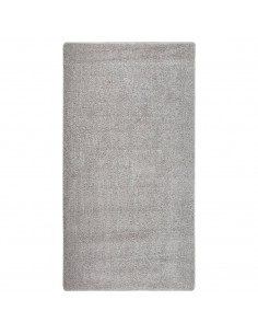 Tappeto Shaggy Grigio Chiaro 80x150 cm Antiscivolo