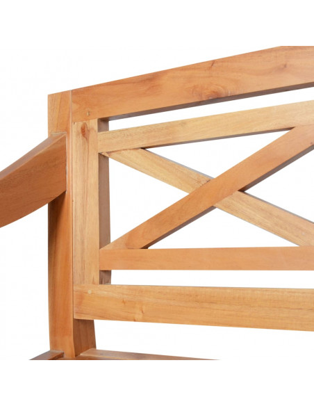 vidXL Panchina Batavia 98 cm Legno Massello di Mogano Marrone Chiaro