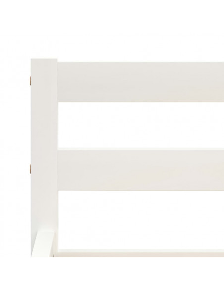 Giroletto Bianco in Legno Massello di Pino 140x200 cm