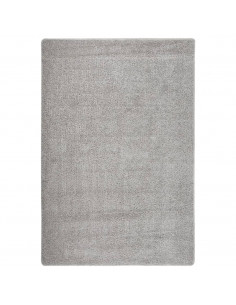 Tappeto Shaggy Grigio Chiaro 140x200 cm Antiscivolo