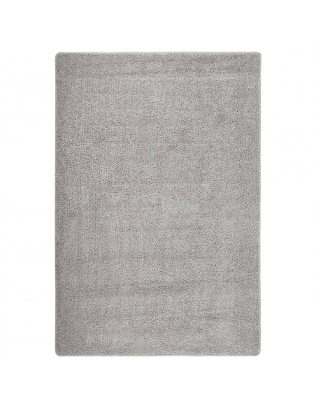 Tappeto Shaggy Grigio Chiaro 140x200 cm Antiscivolo