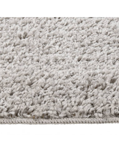 Tappeto Shaggy Grigio Chiaro 140x200 cm Antiscivolo