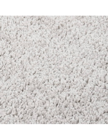 Tappeto Shaggy Grigio Chiaro 140x200 cm Antiscivolo