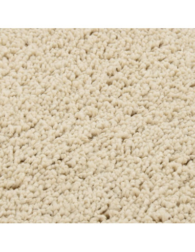 Tappeto Shaggy Crema 80x150 cm Antiscivolo