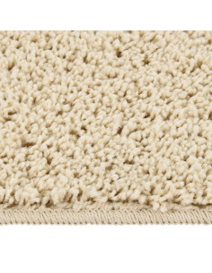 Tappeto Shaggy Crema 140x200 cm Antiscivolo 2