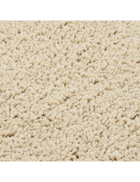 Tappeto Shaggy Crema 140x200 cm Antiscivolo