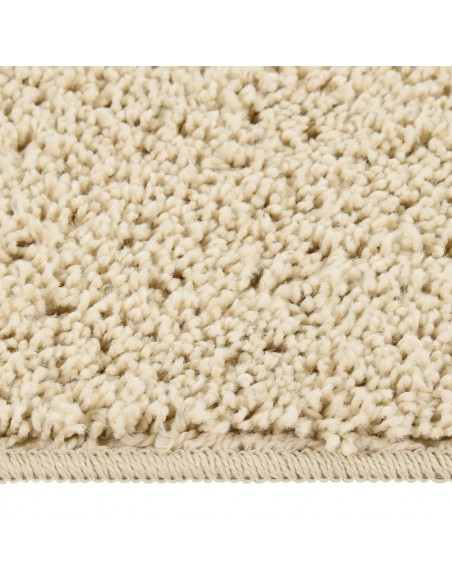 Tappeto Shaggy Crema 200x290 cm Antiscivolo