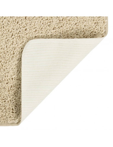 Tappeto Shaggy Crema 200x290 cm Antiscivolo