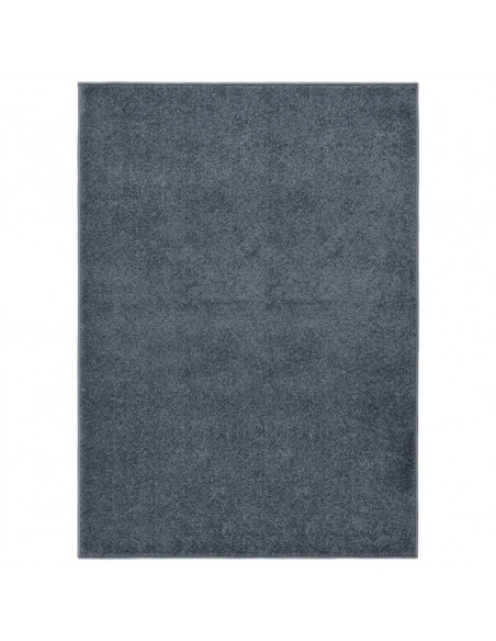Tappeto a Pelo Corto 140x200 cm Antracite
