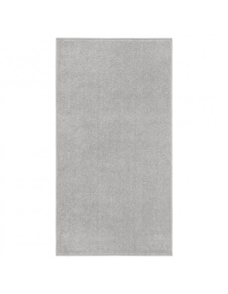 Tappeto a Pelo Corto 80x150 cm Grigio Chiaro