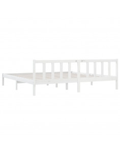 Giroletto Bianco in Legno Massello 180x200 cm Super King