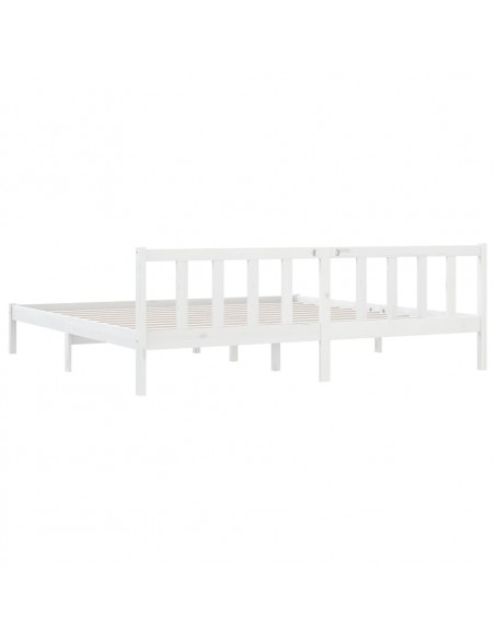 Giroletto Bianco in Legno Massello 180x200 cm Super King