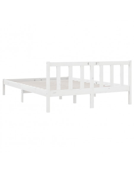 Giroletto Bianco in Legno Massello di Pino 140x200 cm