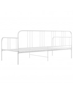 Divano Letto Bianco in Metallo 90x200 cm