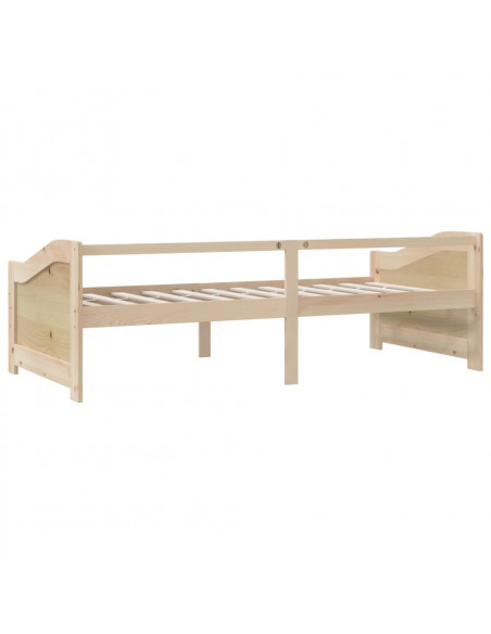 Divano Letto a 3 Posti in Legno Massello di Pino 90x200cm