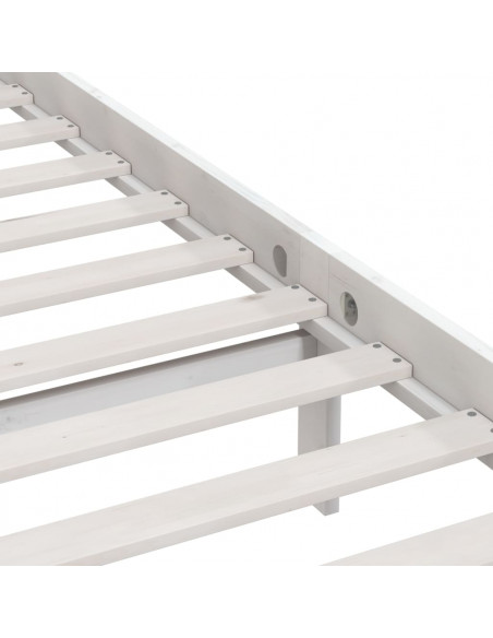 Giroletto Bianco in Legno Massello 120x190 cm Small Double