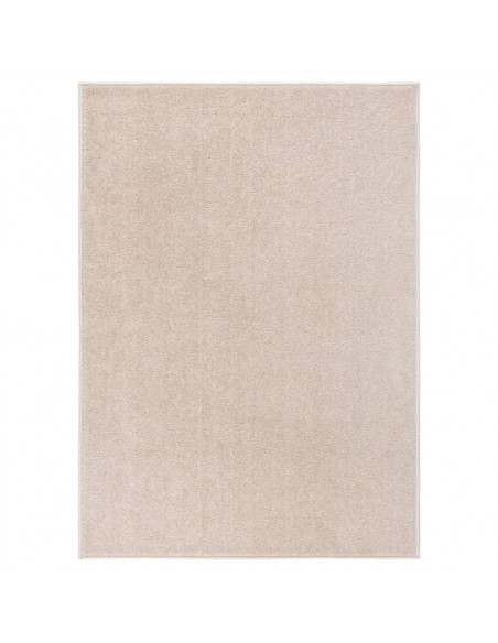 Tappeto a Pelo Corto 120x170 cm Beige Scuro