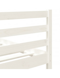 Giroletto Bianco 90x190 cm Single in Legno Massello