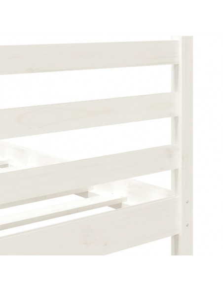 Giroletto Bianco 90x190 cm Single in Legno Massello