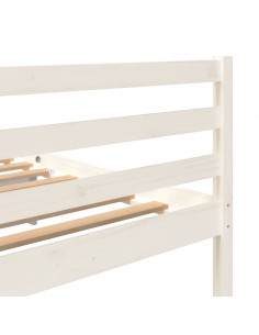 Giroletto Bianco in Legno Massello di Pino 200x200 cm