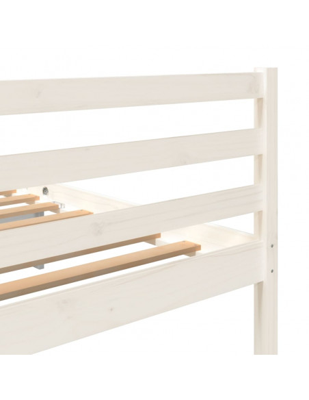 Giroletto Bianco in Legno Massello 150x200 cm King Size
