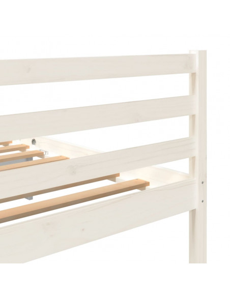 Giroletto Bianco in Legno Massello 180x200 cm Super King