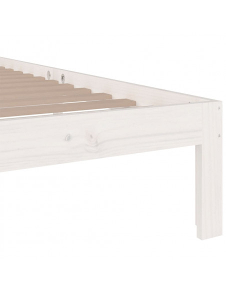 Giroletto Bianco in Legno Massello 75x190 cm Small Single