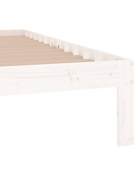 Giroletto Bianco in Legno Massello 135x190 cm Double